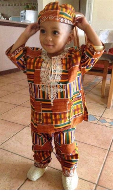 Kante African Clothing For Boys With White Embroidery And Etsy