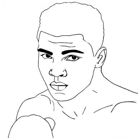 Muhammad Ali Coloring Pages