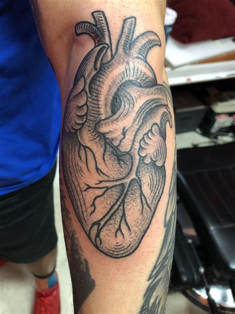 Wear Your Heart On Your Sleeve Done By Chris At Tattoo Maze San Antonio Tx R Tattoos