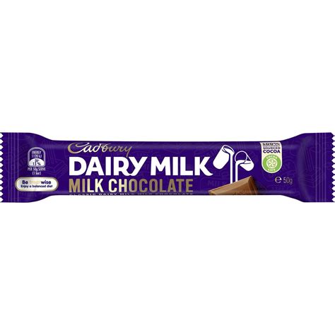 Cadbury Dairy Milk Chocolate Bar 50g Woolworths