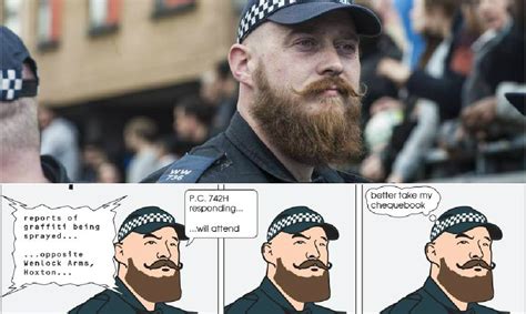 hipstercop now has a tumblr dedicated to him his beard and that moustache metro news