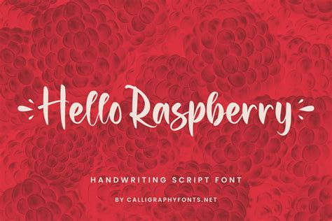 Hello Raspberry Font By