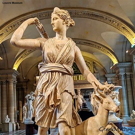 Greek Goddess Artemis Bust Statue Art Museum Replica Greek Mythology