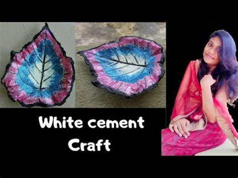 White cement Craft Easy and Simple method|Creative Idea From Cement