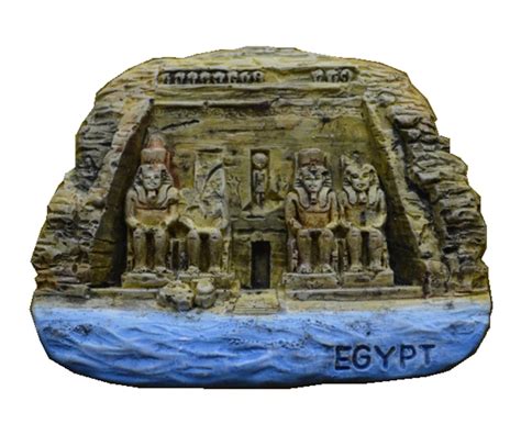 Egypt Abu Simbel Aromatherapy Cold Porcelain Hand Painted 3d Fridge