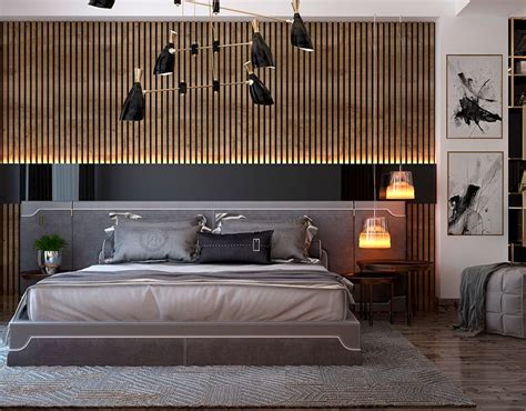 Modern Style Bedroom Dubai Project On Behance Modern Bedroom