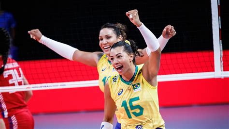 Brazil Vs Netherlands 2023 Fivb Volleyball Womens Nations League