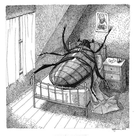 Illustration Of Kafkas Metamorphosis Unknown Artist Arte Horror