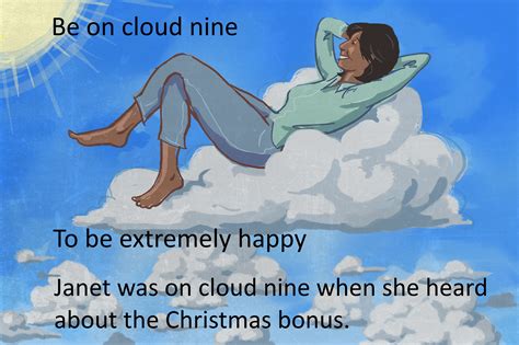 This Is The Idiom Be On Cloud Nine Which Means You Are Extremely
