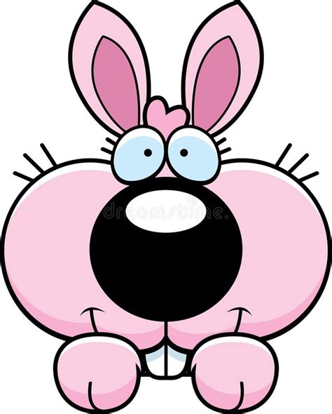 Cartoon Bunny Peeking Stock Vector Illustration Of Clip 47475952