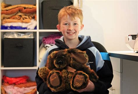 This 12 Year Old Boy Sews One Teddy Bear A Day For Charity By Abc