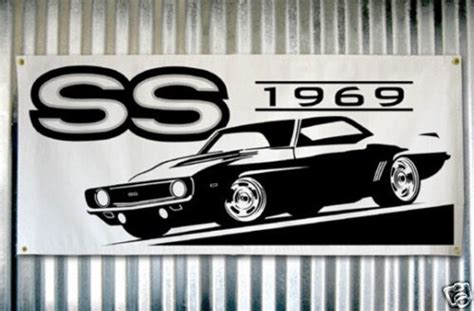 1969 Camaro Ss Silhouette Custom Banner Sign By Ridgetopdesigns