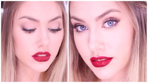 Classic Red Lip Makeup Tutorial ♥ Stephaniemaii ♥ Youtube