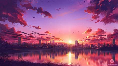 Anime Sunset Wallpapers Ntbeamng