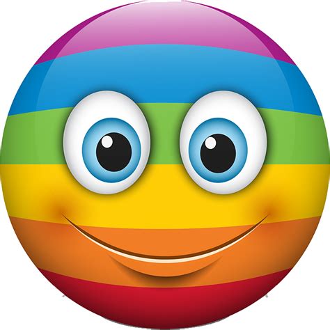 rainbow smileys stickers by pallavi kalyanam