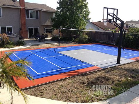 Residential Multi Game Courts Installation And Design Custom Courts