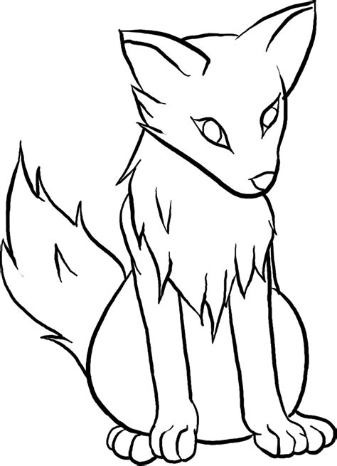 Anime Wolf Pup Easy Clipart Best