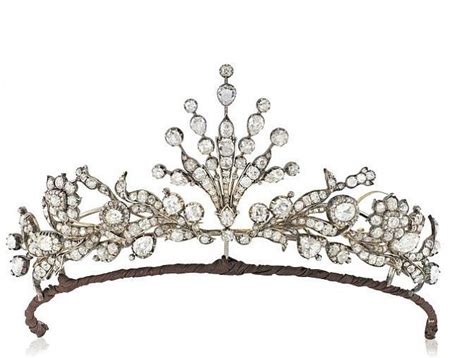 A Diamond Floral Tiara By Garrard 1890 Featuring Diamond Fronds And