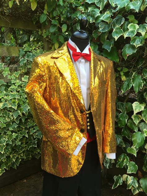 Gents Gold Sequin Game Show Host Costume Masquerade