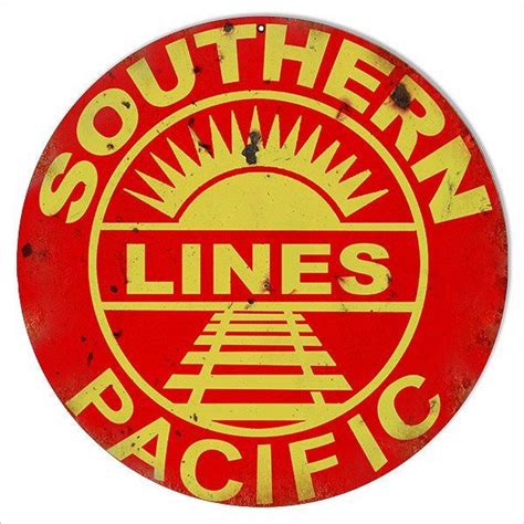 Southern Pacific Lines Railway Railroad Sign 14 Aluminum Metal Sign