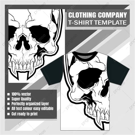 Company Mock Up Vector Hd Images Mock Up Clothing Company T Shirt Template Skull Vector