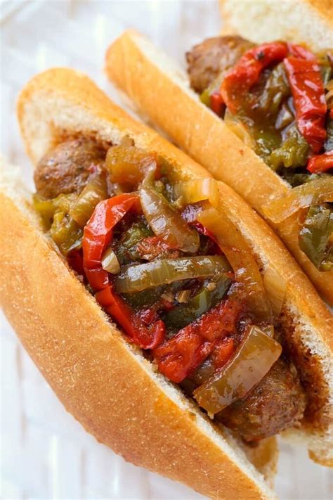 Hot Italian Sausage Hoagie With Peppers And Onions Let S Cook Something