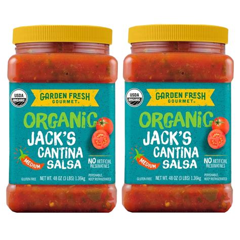 Garden Fresh Gourmet Organic Jacks Cantina Salsa For A