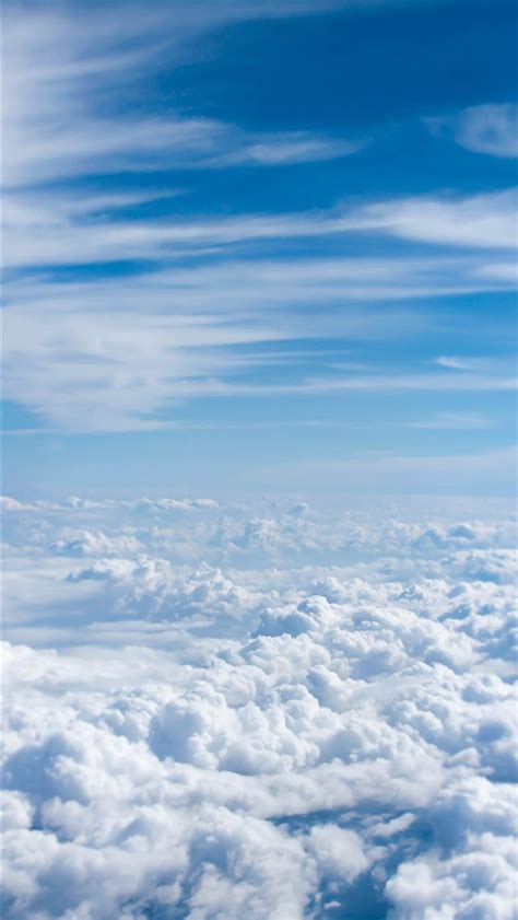 Above Cloud Photo Of Blue Skies Iphone Wallpapers Free Download