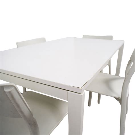 Get great deals on ikea dining table dining furniture sets. 65% OFF - IKEA IKEA White Kitchen Table and Chairs / Tables