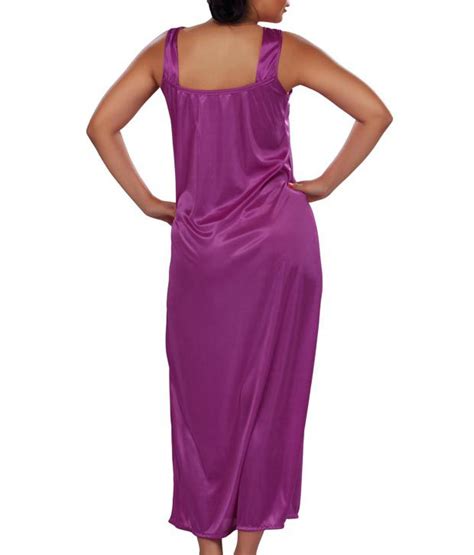 Buy Lucy Secret Pink Satin Nighty Online At Best Prices In India Snapdeal