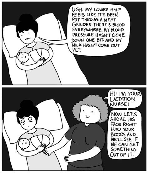 ‘our Birth Story Cartoons Show The Reality Vs Expectations Of Having A