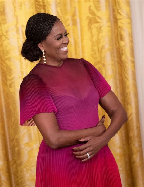 michelle obama s braids have a big moment during her white house portrait unveiling good
