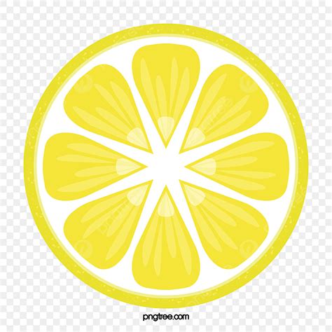 Cartoon Lemon Slice Lifestyle Colour