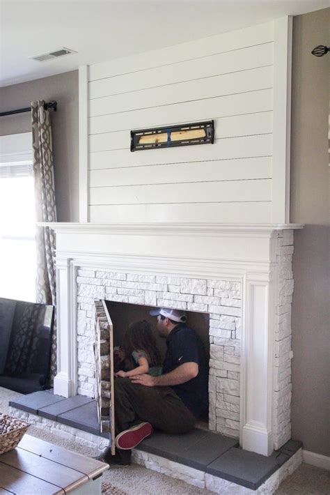 Diy Faux Fireplace Updated Blesser House