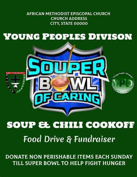 Souper Bowl Of Caring Church Fundraiser Template Postermywall