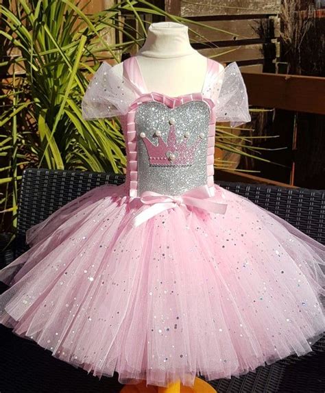 Pink Princess Tutu Dress Pageant Wear Sparkle Pink Dress Etsy