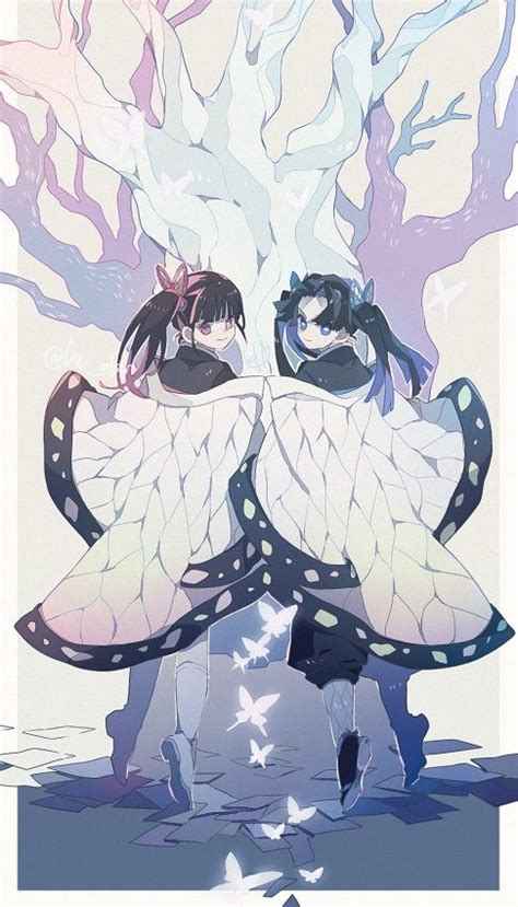 Aoi Kanzaki And Kanao Tsuyuri Anime Chibi Fanarts Anime Slayer Anime