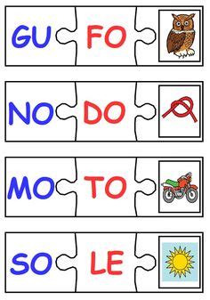 A immagine importata, seleziona la scheda strumenti (in alto a sinistra) e clicca sul. Carte parole bisillabe. | istruzione | Pinterest