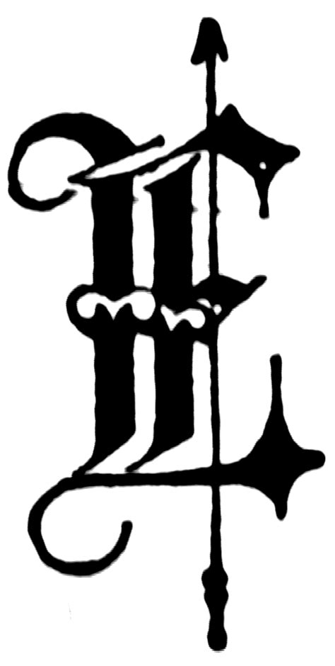 E Old English Fancy Text Clipart Etc