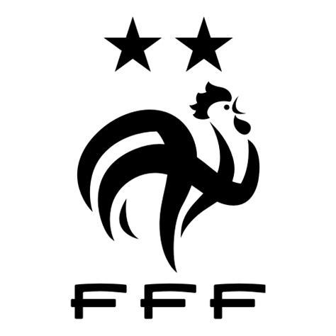 Sticker Et Autocollant Coq Equipe De France Fff 2 étoiles