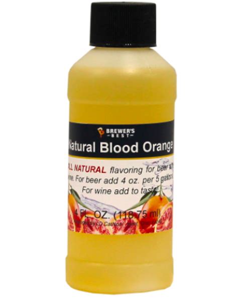 Natural Blood Orange Flavoring Extract 4 Oz Winemakers And Beermakers