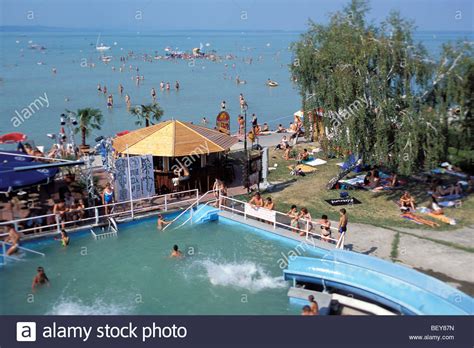 8600 siófok, erkel ferenc utca 49. Beach. Siofok, Lake Balaton, HUNGARY Stock Photo: 26414745 ...
