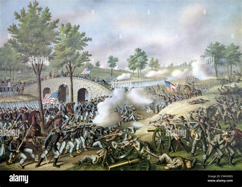 Die Schlacht Von Antietam 17 September 1862 Stockfotografie Alamy