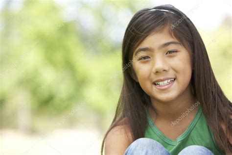 Portrait Young Girl Park Stock Photo By ©monkeybusiness 4822232