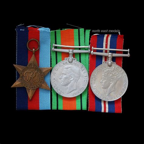 Ww2 Group Of 3 Medals 1939 45 Star Defence Medal 1939 45 War Medal