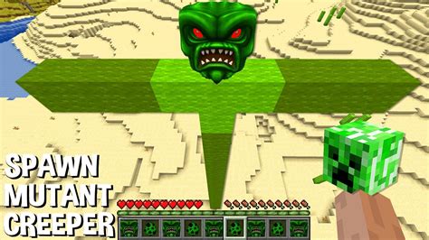 Creeper This Is A Super Secret Way To Spawn Biggest Creeper In Minecraft Titan Minecraft Videos