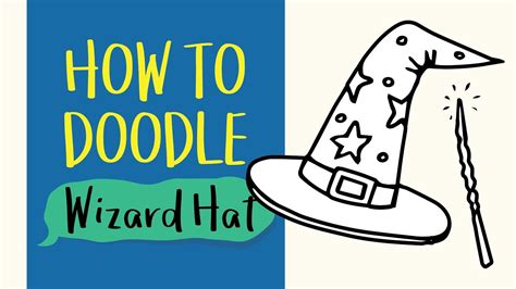 How To Draw A Wizard Magic Hat Easy Step By Step Drawing And Coloring