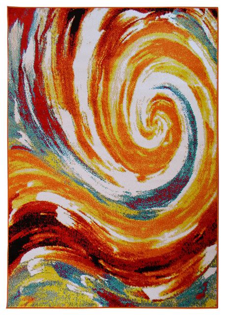 Get the best deals on roses pink area rugs when you shop the largest online selection at ebay. Rainbow 907 Multi-Colored Abstract Large Swirl Design Area Rug - Contemporary - Area Rugs - by ...