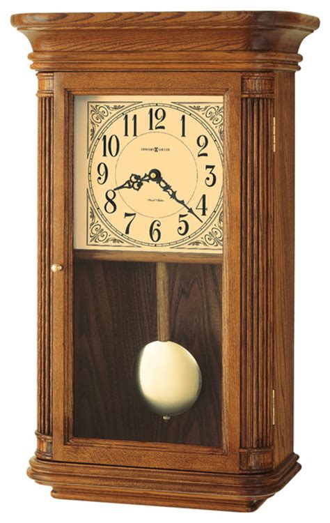 Howard Miller Dual Chime Vintage Oak Wall Clock Westbrook