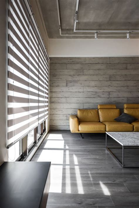 A Palette Of Wood Metal And Concrete For This Apartment Interior In